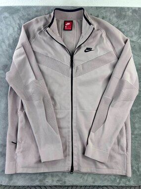 Nike Jacket Silver Tech Knit full zip jacket size L